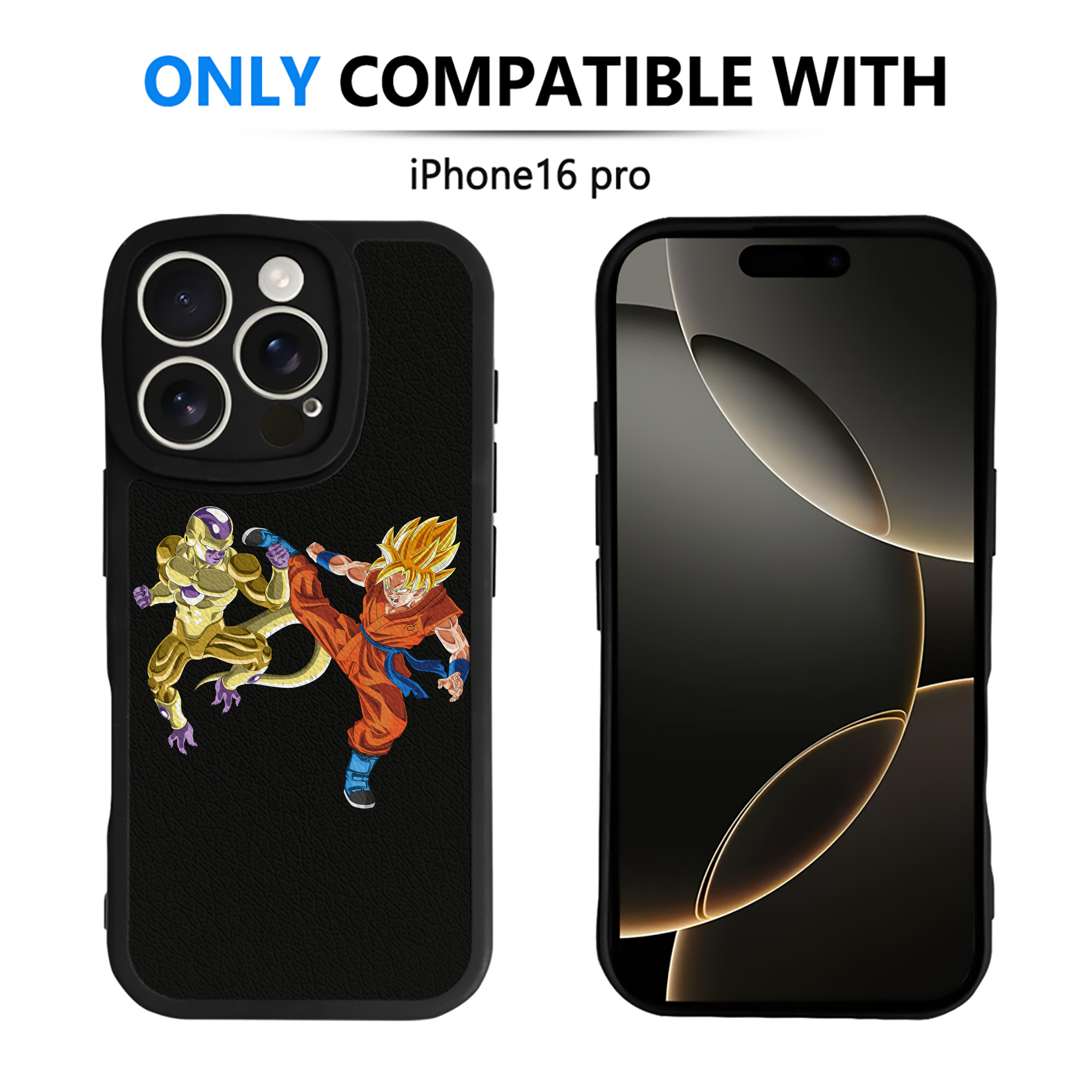 （画像用） ドラゴンボール DRAGON BALL 【iPhone 16シリーズ対応】シリコンスマホケース（レザー調） 材質：シリコン